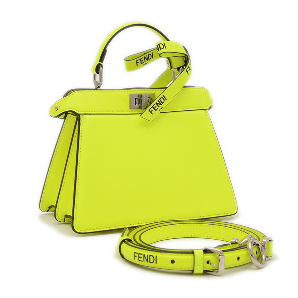 Fendi Yellow U Peekaboo Bag See Leather I